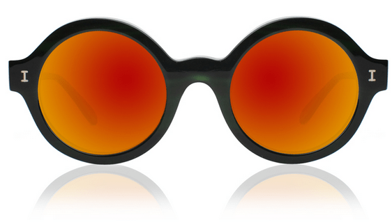 Women's Frieda, Dark Green, Red Mirror