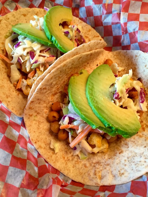 Cauliflower Chickpea Tacos