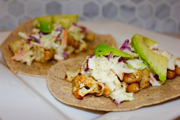 Cauliflower Chickpea Tacos