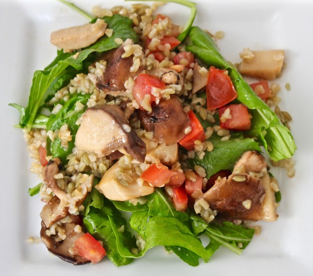 Wild Mushroom Freekeh Salad
