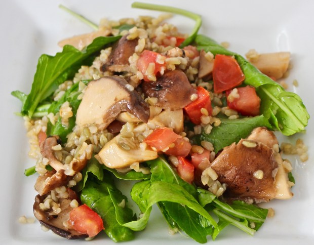 Wild Mushroom Freekeh Salad