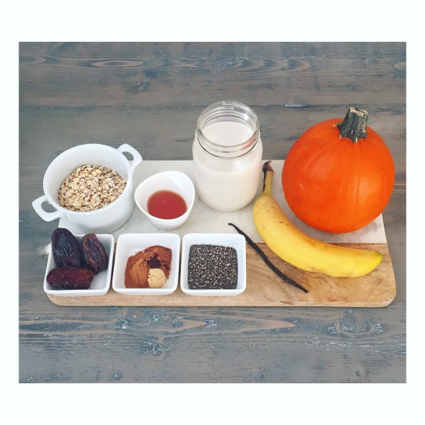 Pumpkin Spice Smoothie Ingredients